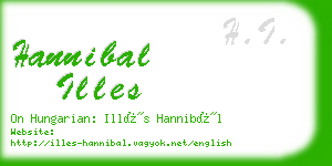 hannibal illes business card